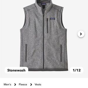 Patagonia Men's Better Sweater Vest Large Stonewash